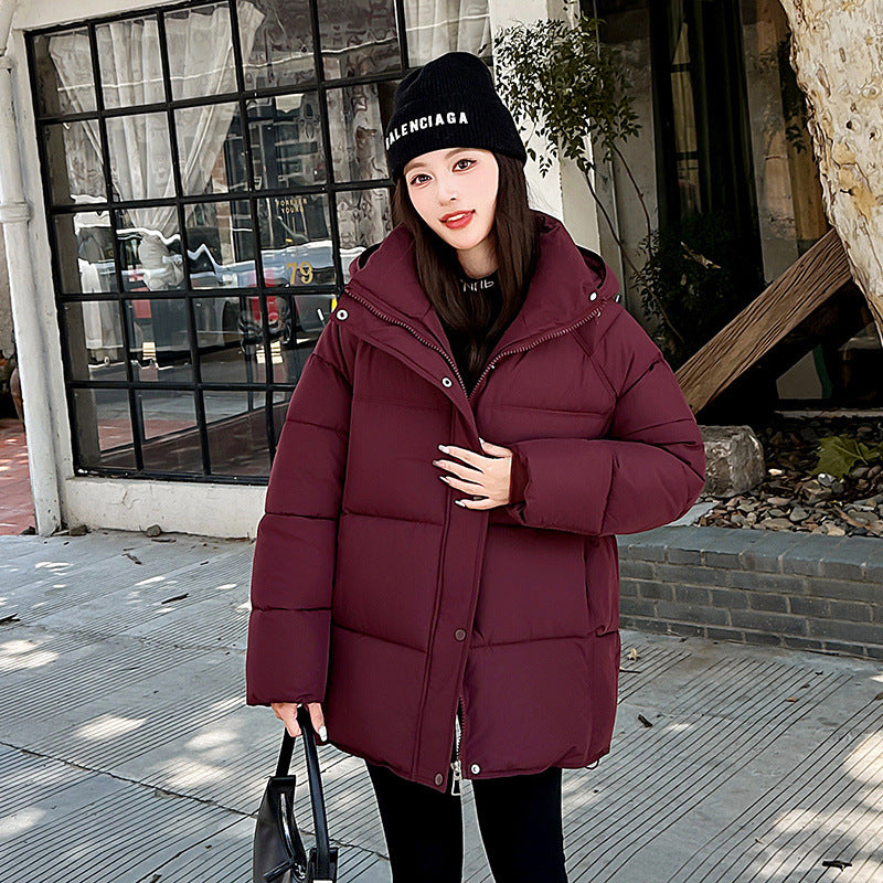 Palton confortabil pentru femei, lejer, cu bumbac căptușit