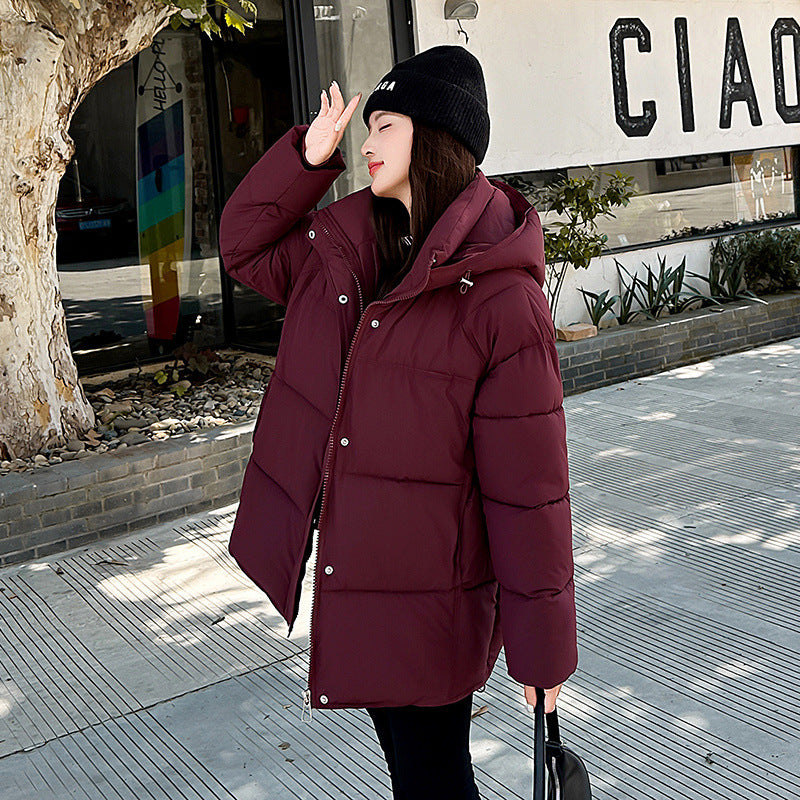 Palton confortabil pentru femei, lejer, cu bumbac căptușit