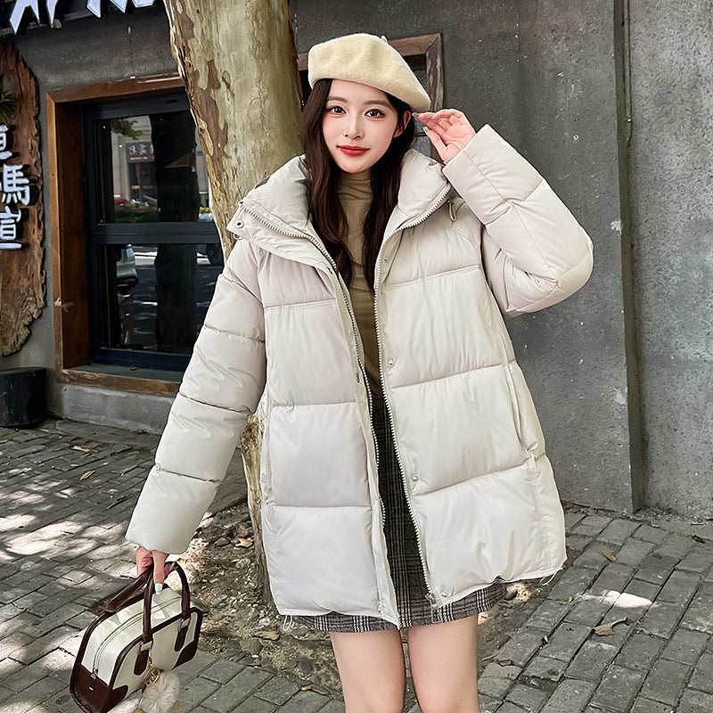 Palton confortabil pentru femei, lejer, cu bumbac căptușit