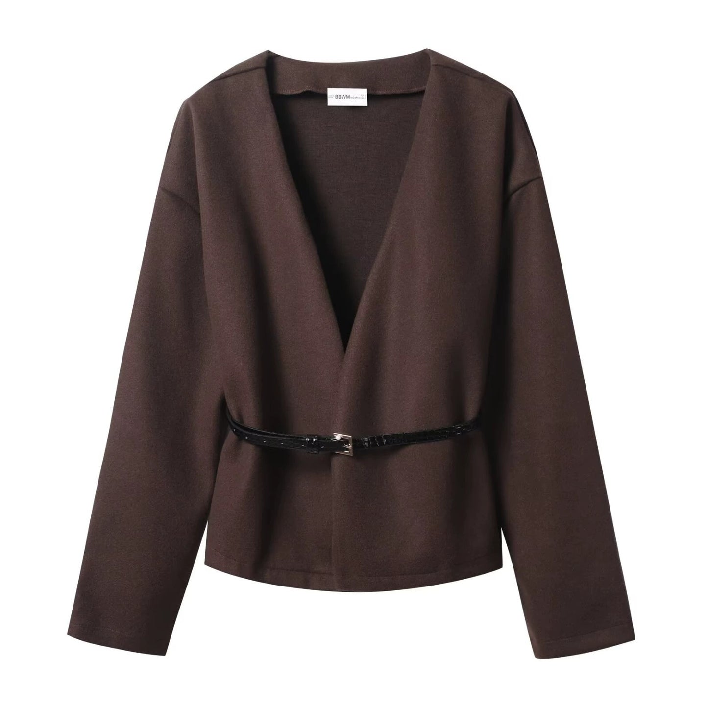 Top elegant cu croială lejeră, cu decolteu în V, pentru femei